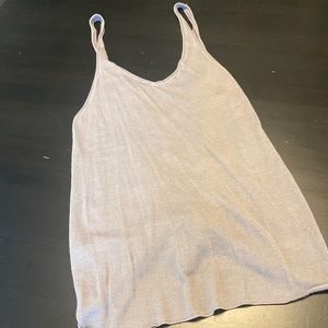 RARE never worn, Lululemon tie back sweater tank. Sz S